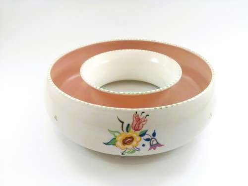 Poole Pottery Hand Painted Large Possi Bowl 1940`s