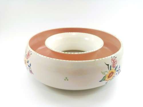 Poole Pottery Hand Painted Large Possi Bowl 1940`s