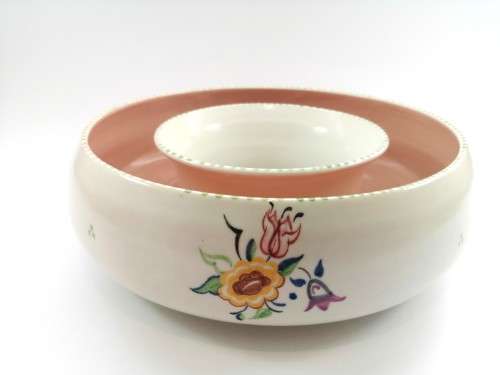 Poole Pottery Hand Painted Large Possi Bowl 1940`s