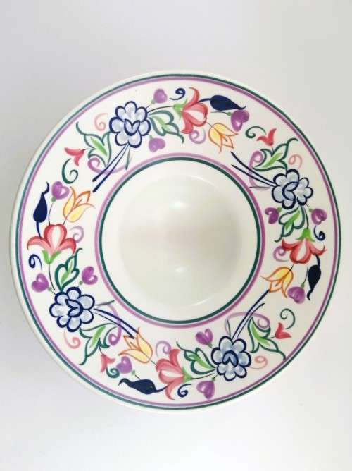 Poole Pottery Hand Painted Mushroom Large Bowl 1970`s