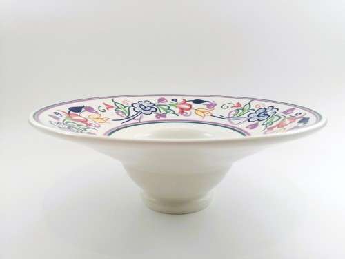 Poole Pottery Hand Painted Mushroom Large Bowl 1970`s