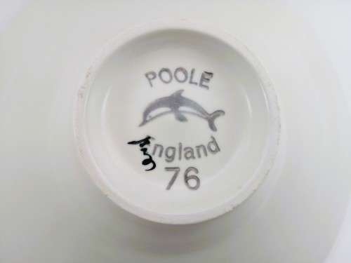 Poole Pottery Hand Painted Mushroom Large Bowl 1970`s
