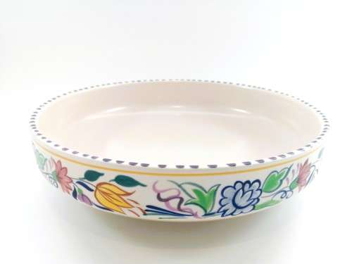 Poole Pottery Hand Painted Flat Large Bowl 1959-1967