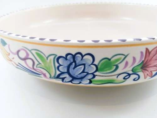 Poole Pottery Hand Painted Flat Large Bowl 1959-1967