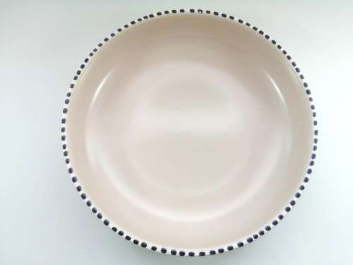 Poole Pottery Hand Painted Flat Large Bowl 1959-1967