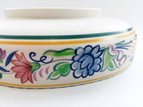 Poole Pottery Hand Painted Flat Large Bowl 1959-1967