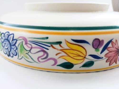 Poole Pottery Hand Painted Flat Large Bowl 1959-1967