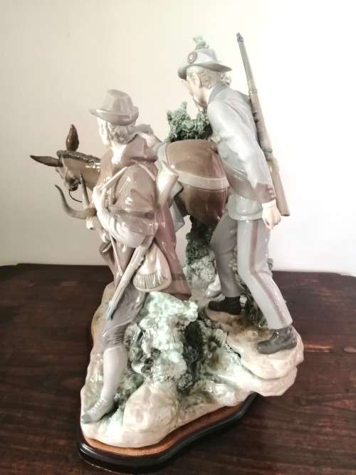 HUGE Magnificent LLADRO FIGURE GROUP, SUCCESSFUL HUNT, BIG GAME