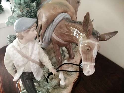 HUGE Magnificent LLADRO FIGURE GROUP, SUCCESSFUL HUNT, BIG GAME