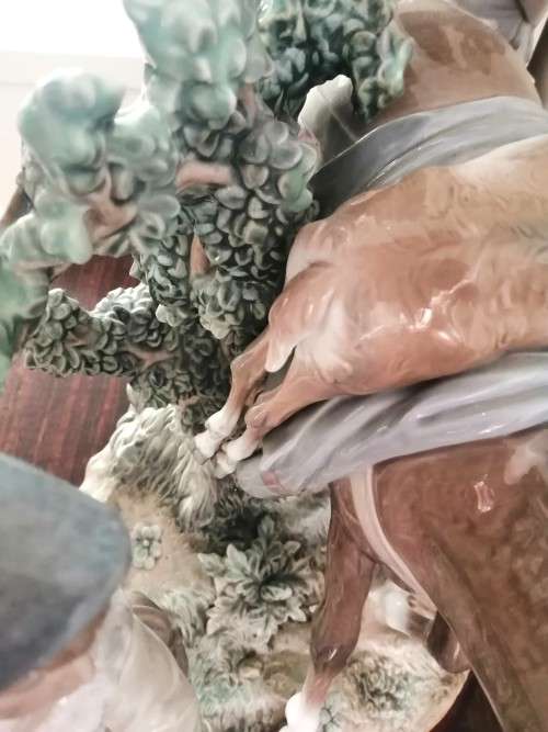 HUGE Magnificent LLADRO FIGURE GROUP, SUCCESSFUL HUNT, BIG GAME