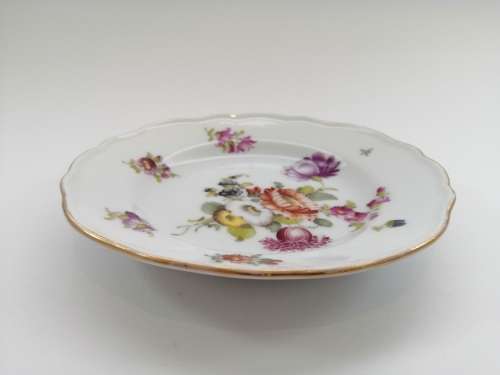 Meissen porcelain plate Vintage flowers