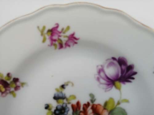 Meissen porcelain plate Vintage flowers