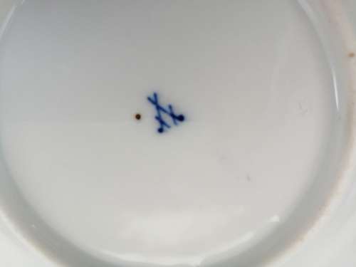 Meissen porcelain plate Vintage flowers