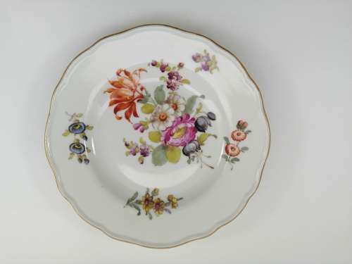Meissen porcelain plate Vintage flowers