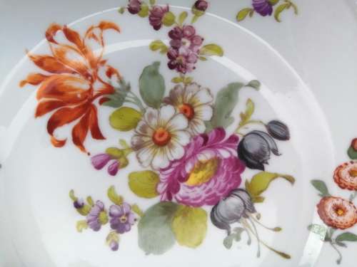 Meissen porcelain plate Vintage flowers