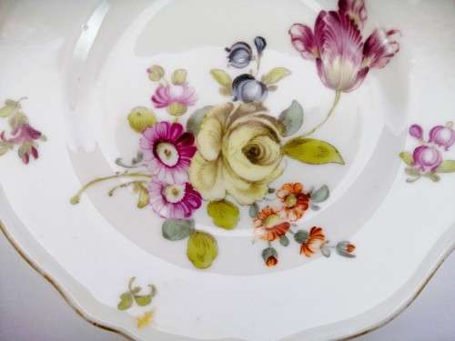 Meissen porcelain plate Vintage flowers