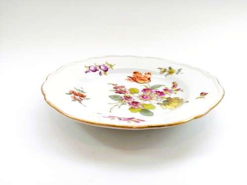 Meissen porcelain plate Vintage flowers