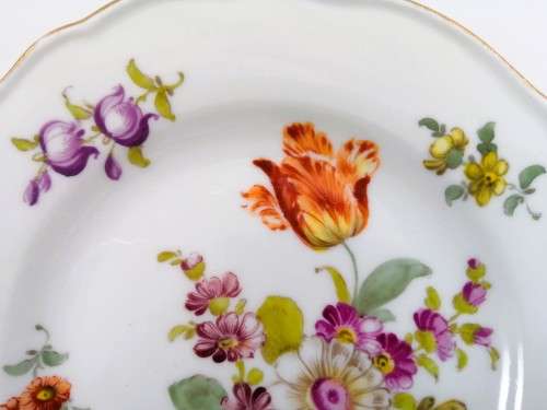 Meissen porcelain plate Vintage flowers