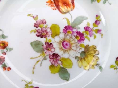 Meissen porcelain plate Vintage flowers