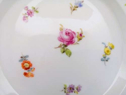 Meissen porcelain plate Vintage flowers