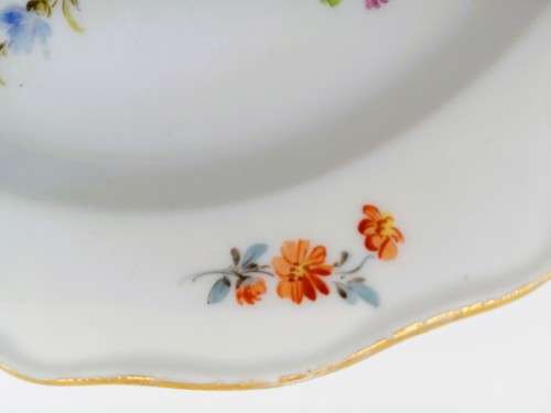 Meissen porcelain plate Vintage flowers
