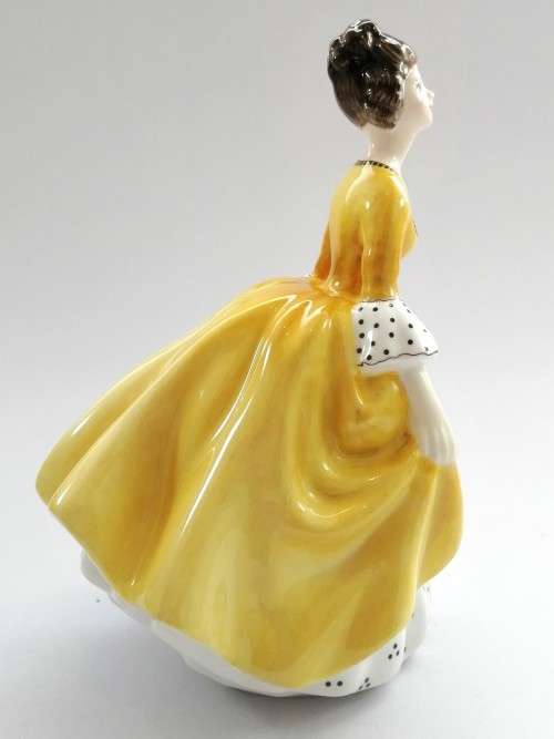 Royal Doulton Bone China Figurine Coralie Yellow Gown 1963 HN2307