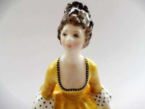 Royal Doulton Bone China Figurine Coralie Yellow Gown 1963 HN2307
