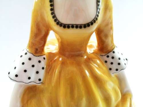 Royal Doulton Bone China Figurine Coralie Yellow Gown 1963 HN2307