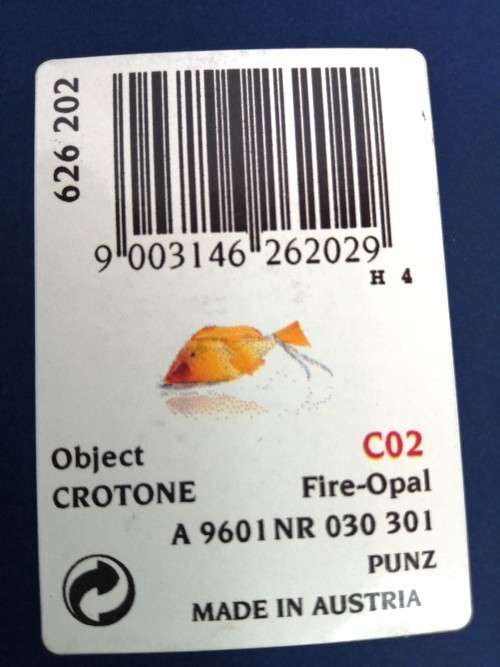 Swarovski Crystal Paradise Fish Crotone Fire Opal 626202