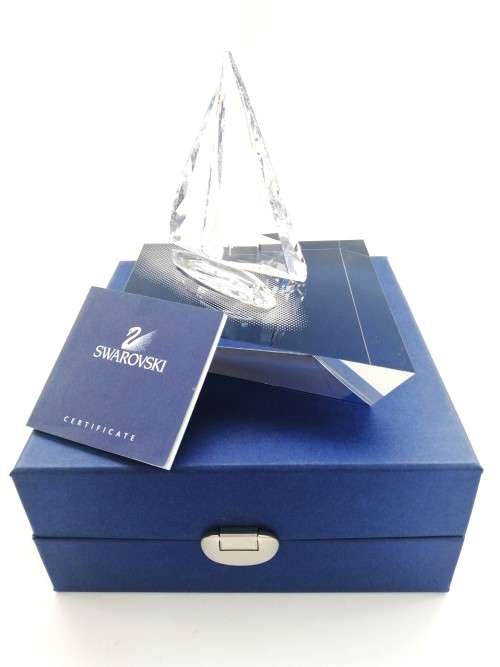 Swarovski Sailing Boat Legend 619436 Plus Display Stand Boxed Retired