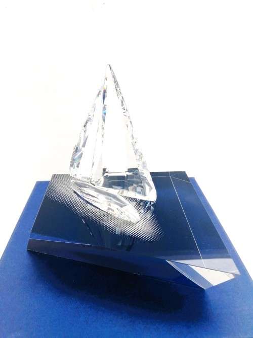 Swarovski Sailing Boat Legend 619436 Plus Display Stand Boxed Retired