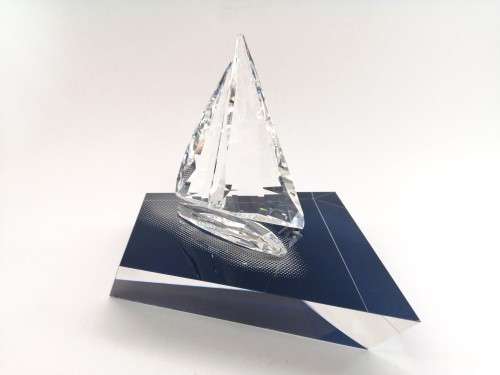 Swarovski Sailing Boat Legend 619436 Plus Display Stand Boxed Retired