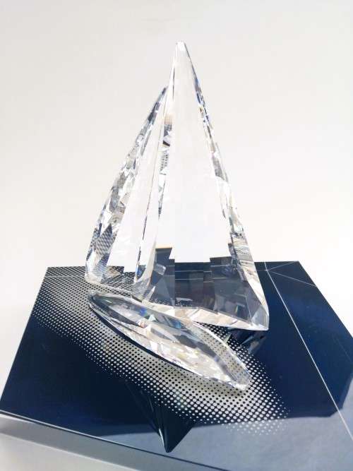 Swarovski Sailing Boat Legend 619436 Plus Display Stand Boxed Retired
