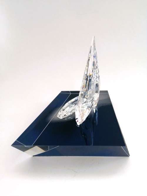 Swarovski Sailing Boat Legend 619436 Plus Display Stand Boxed Retired
