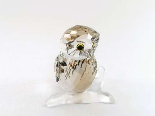 Swarovski Crystal Owl Figurine Medium Brown #1003326