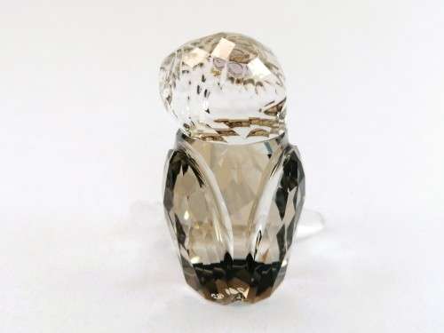 Swarovski Crystal Owl Figurine Medium Brown #1003326