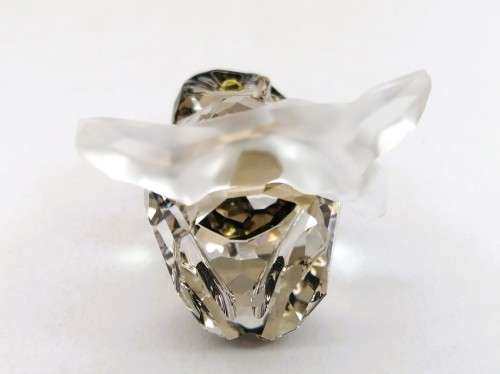 Swarovski Crystal Owl Figurine Medium Brown #1003326