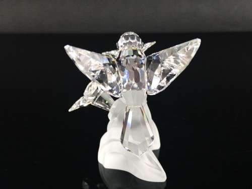 Swarovski Crystal Figurine Hummingbird on Flower 166184 RETIRED