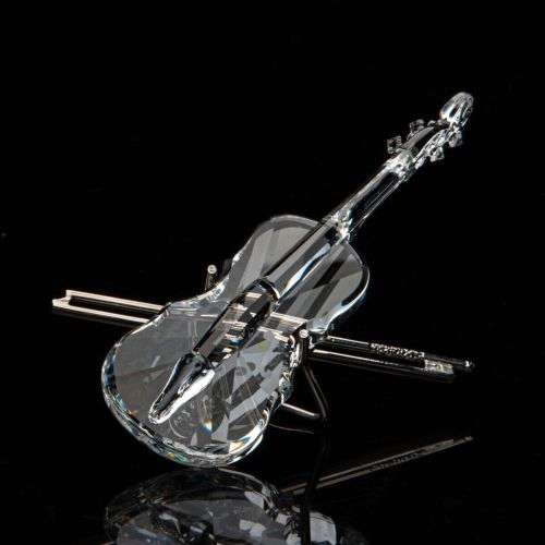Swarovski Crystal Violin Figurine