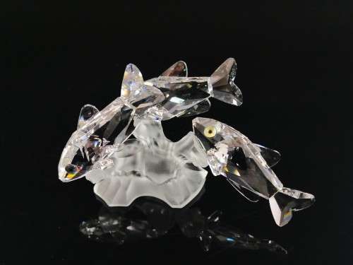 Swarovski Silver Crystal Three South Sea Fish