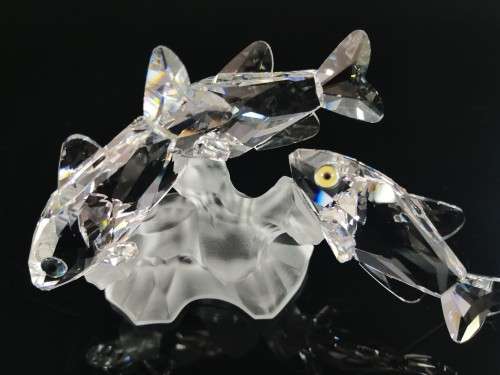 Swarovski Silver Crystal Three South Sea Fish