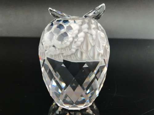 Swarovski Crystal Woodland Friends Collection - Large Owl Figurine