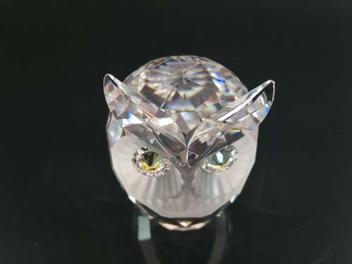 Swarovski Crystal Woodland Friends Collection - Large Owl Figurine