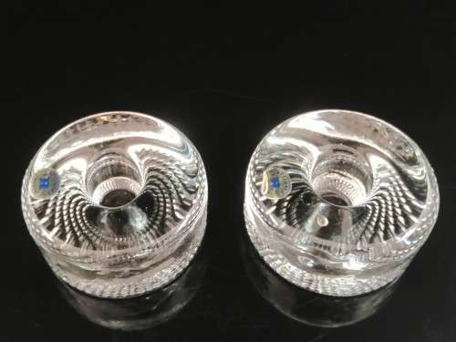 Reijmyre - Swedish Glass - Two Candelstick holders  - Sweden -