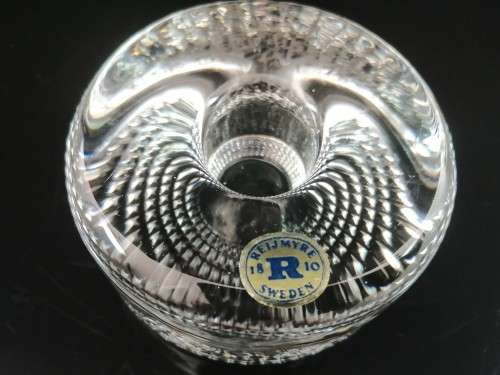 Reijmyre - Swedish Glass - Two Candelstick holders  - Sweden -