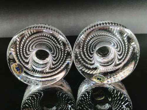 Reijmyre - Swedish Glass - Two Candelstick holders  - Sweden -