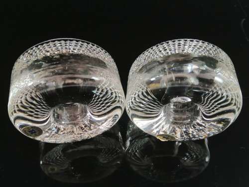 Reijmyre - Swedish Glass - Two Candelstick holders  - Sweden -