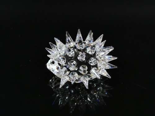 SWAROVSKI SILVER CRYSTAL ANIMAL - HEDGEHOG  OVAL MEDIUM NO WHISKERS #