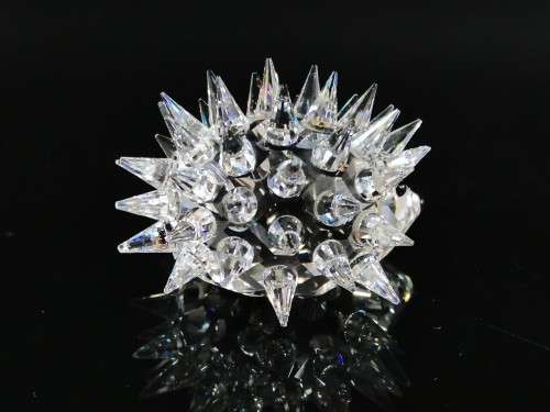 SWAROVSKI SILVER CRYSTAL ANIMAL - HEDGEHOG  OVAL MEDIUM NO WHISKERS #