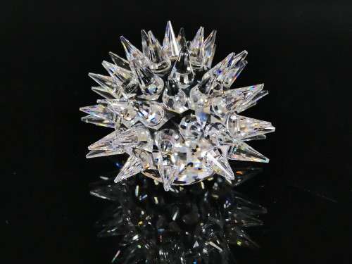SWAROVSKI SILVER CRYSTAL ANIMAL - HEDGEHOG  OVAL MEDIUM NO WHISKERS #